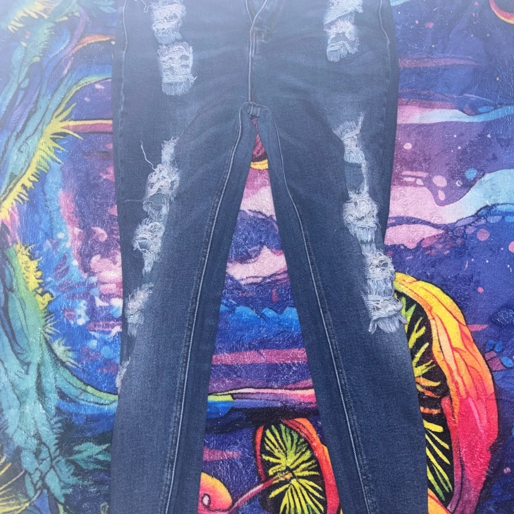 Wax Jean Blue Skinny Jeans Sleek Fit
